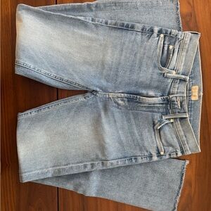 Mother The Mid Rise Dazzler Ankle Fray